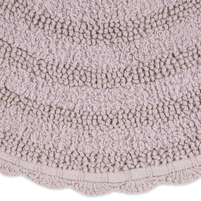 Crochet Collection Reversible Bath Mat, Round