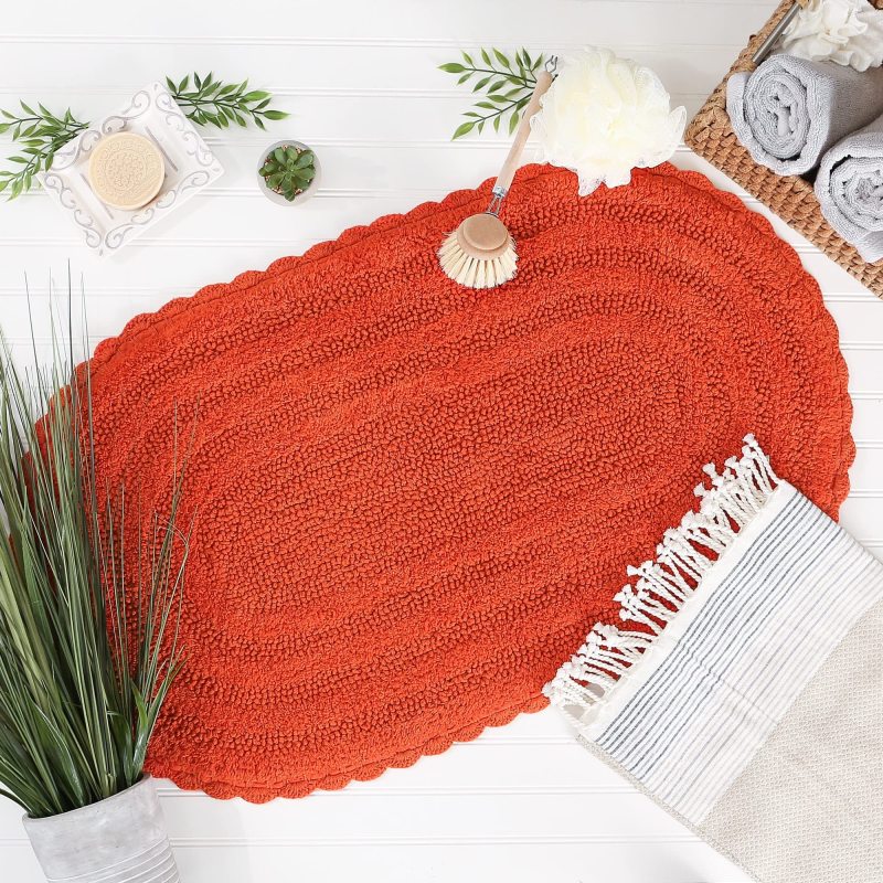 Crochet Collection Reversible Bath Mat, Round