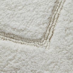 改Amrapur Overseas 2-Pack Solid Loop with Non-Slip Backing Bath Mat Set (17-inch by 24-inch &amp; 21-inch by 34-inch), White