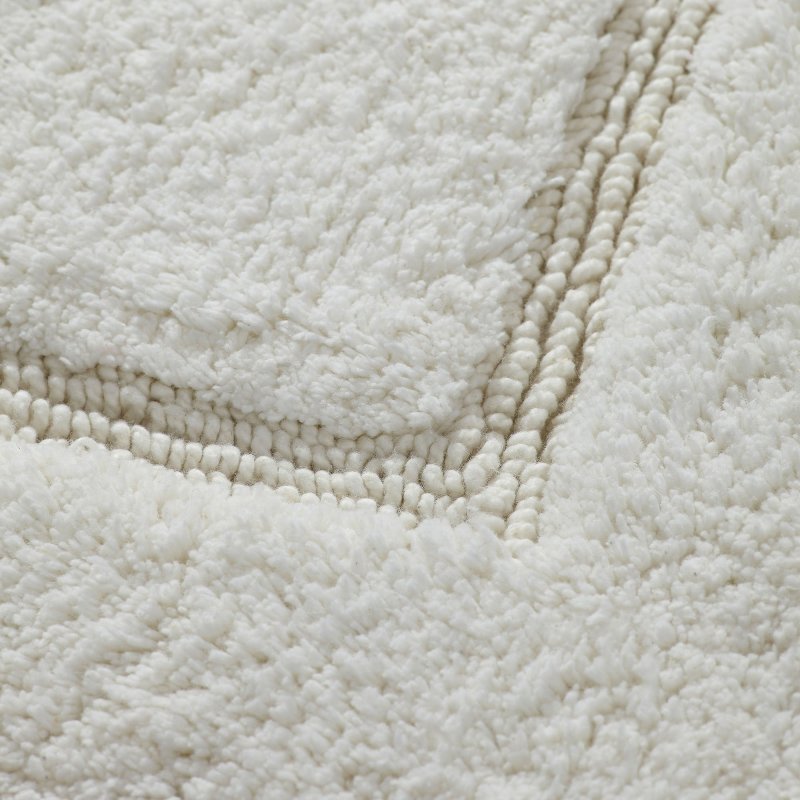 改Amrapur Overseas 2-Pack Solid Loop with Non-Slip Backing Bath Mat Set (17-inch by 24-inch &amp; 21-inch by 34-inch), White