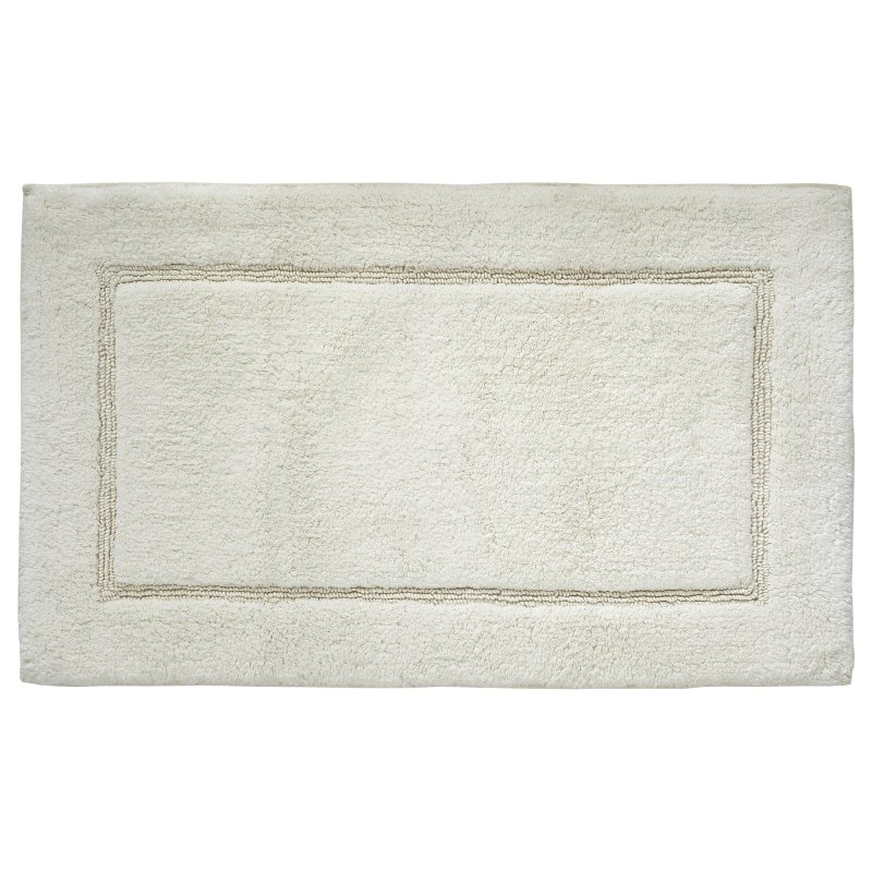改Amrapur Overseas 2-Pack Solid Loop with Non-Slip Backing Bath Mat Set (17-inch by 24-inch &amp; 21-inch by 34-inch), White