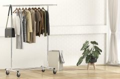 改Simple Houseware Heavy Duty Clothing Garment Rack, Chrome