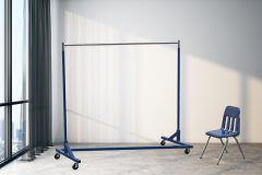 Industrial Grade Z-Base Garment Rack, 400lb Load with 62in extra long bar