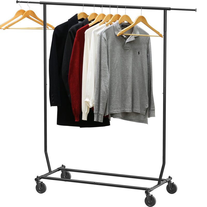 改Simple Houseware Heavy Duty Clothing Garment Rack, Chrome