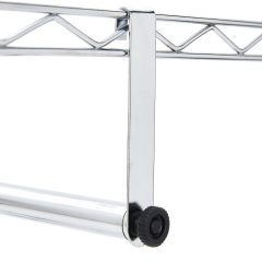 改Amazon Basics Adjustable Clothes Rack for Handing, Double Hanging Rod Garment Rolling Closet Clothing Organizer, Chrome, 36'' x 14'' x 72''