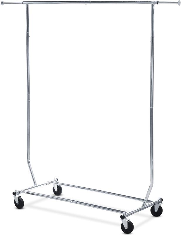 Simple Houseware Heavy Duty Clothing Garment Rack, Chrome