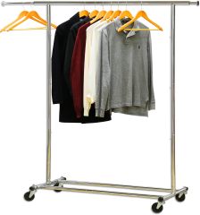 改Simple Houseware Heavy Duty Clothing Garment Rack, Chrome