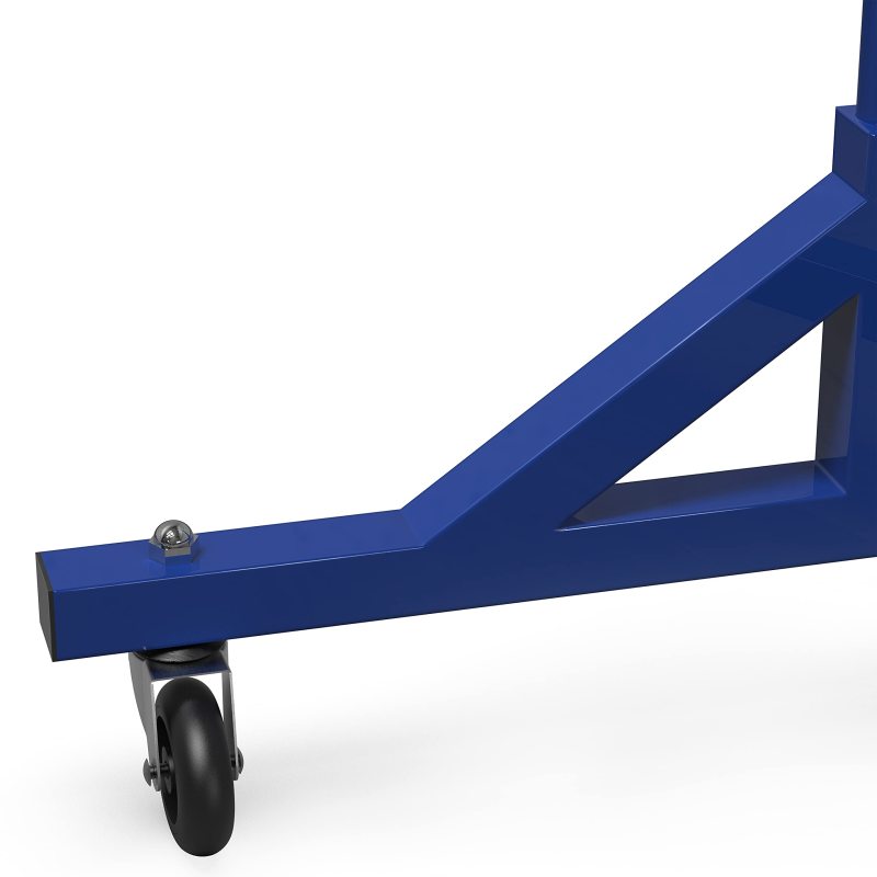 Industrial Grade Z-Base Garment Rack, 400lb Load with 62in extra long bar