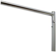 改Simple Houseware Industrial Grade Z-Base Garment Rack, 400lb Load with 62in extra long bar