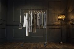 改Simple Houseware Heavy Duty Clothing Garment Rack, Chrome