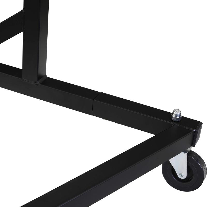 Industrial Grade Z-Base Garment Rack, 400lb Load with 62in extra long bar