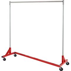 改Simple Houseware Industrial Grade Z-Base Garment Rack, 400lb Load with 62in extra long bar