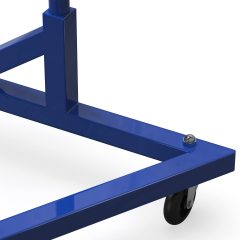 Industrial Grade Z-Base Garment Rack, 400lb Load with 62in extra long bar