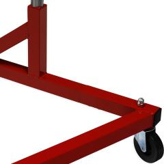 改Simple Houseware Industrial Grade Z-Base Garment Rack, 400lb Load with 62in extra long bar