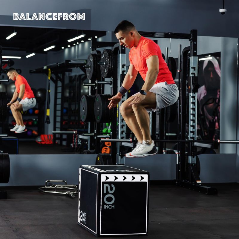 Plyo Jumping Exercise Box, Home Gym Workout Trainer, Multiple Options