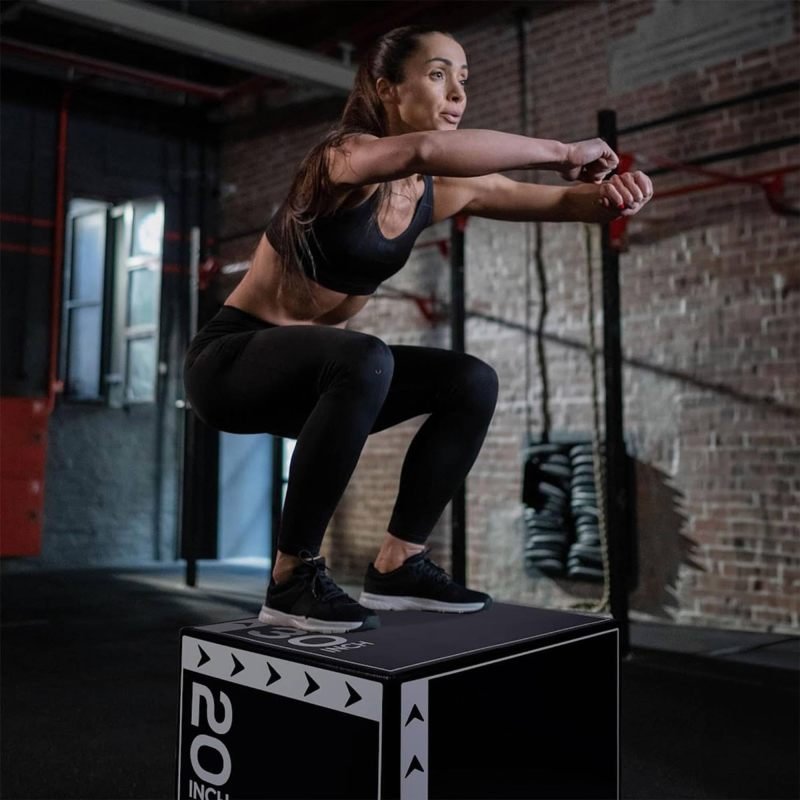 改BalanceFrom Plyo Jumping Exercise Box, Home Gym Workout Trainer, Multiple Options