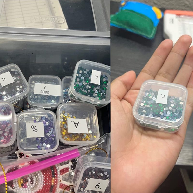 改Wotermly 30 Pcs Small Containers Assorted Sizes Small Plastic Containers with Lids Small Mini Clear Plastic Beads Storage Containers Box with Hinged Lid for Storaging Tiny Items (Mixed30P)