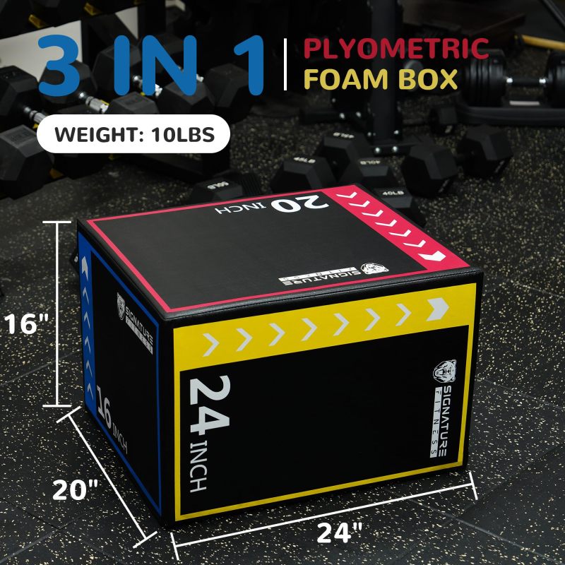Plyo Jumping Exercise Box, Home Gym Workout Trainer, Multiple Options