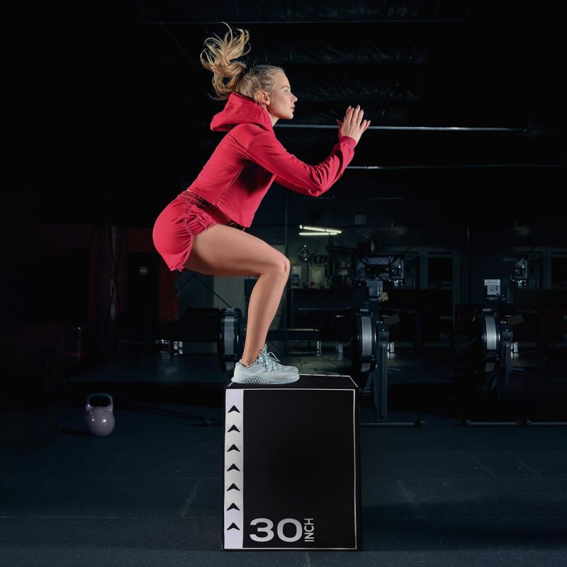 改BalanceFrom Plyo Jumping Exercise Box, Home Gym Workout Trainer, Multiple Options