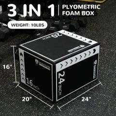 改BalanceFrom Plyo Jumping Exercise Box, Home Gym Workout Trainer, Multiple Options