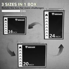 改BalanceFrom Plyo Jumping Exercise Box, Home Gym Workout Trainer, Multiple Options