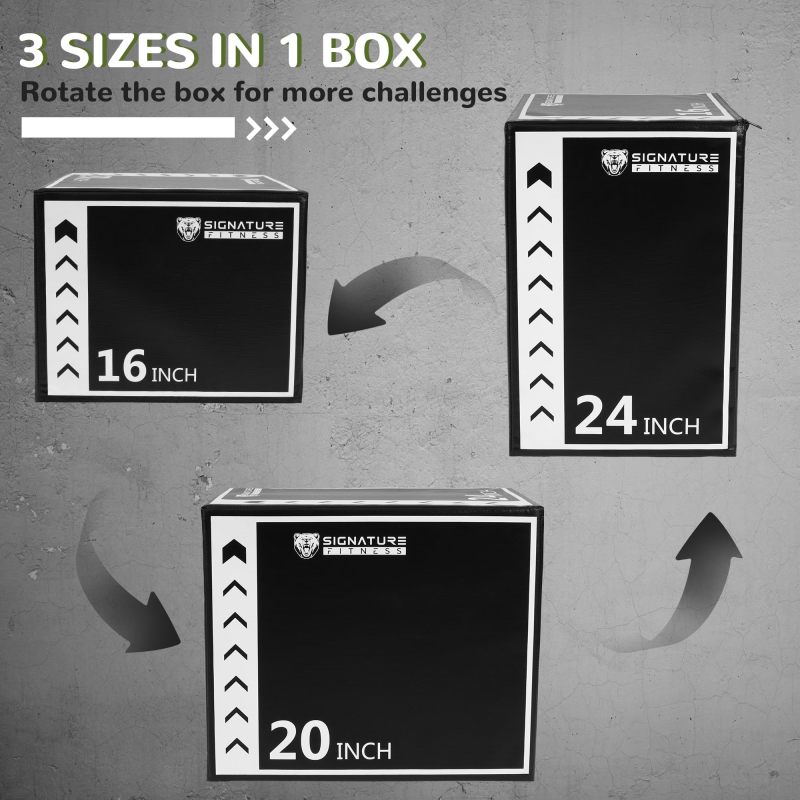 改BalanceFrom Plyo Jumping Exercise Box, Home Gym Workout Trainer, Multiple Options