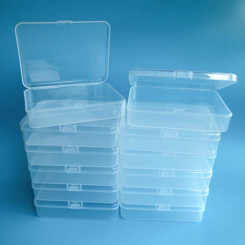 改Wotermly 30 Pcs Small Containers Assorted Sizes Small Plastic Containers with Lids Small Mini Clear Plastic Beads Storage Containers Box with Hinged Lid for Storaging Tiny Items (Mixed30P)