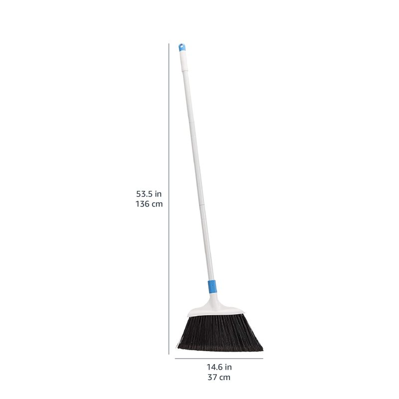 改Amazon Basics Heavy-Duty Broom, Blue and White