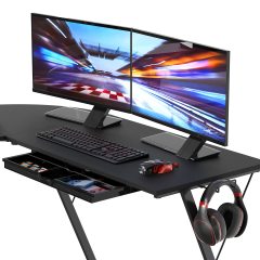 Vista L-Shape Desk with Monitor Stand