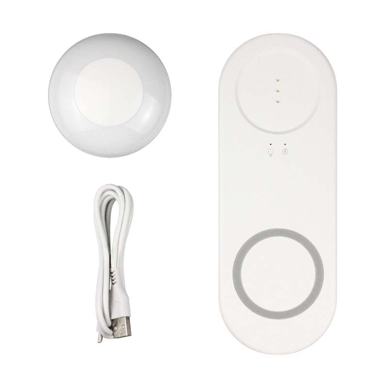 Ambient Night Light Lantern table lamp with Wireless Charging Dot Samrtphone Charger
