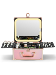 Makeup Box with A Detachable Lighted Mirror