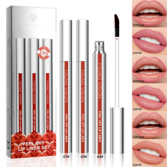 YOUNG VISION 3-piece tear-off lip liner set, matte liquid waterproof lipstick