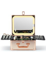 Makeup Box with A Detachable Lighted Mirror