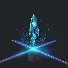 3D Hologram Projector Lights Holiday Creative Lighting Creative Gifts
