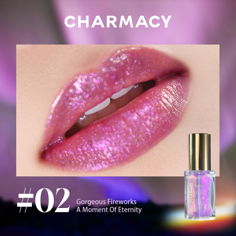 CHARMACY Chameleon Lipgloss High Pigment Shimmer Moisturizing Lip Makeup