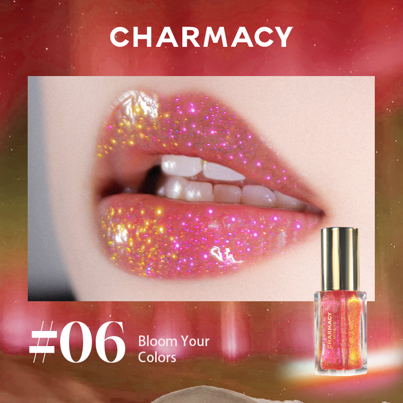 CHARMACY Chameleon Lipgloss High Pigment Shimmer Moisturizing Lip Makeup