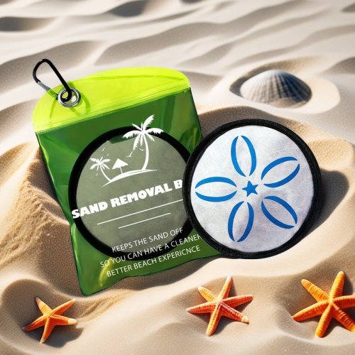 Essential sand removal bag for the beach, suitable for family summer vacation, reusable, talcum powder free and efficient sand removal