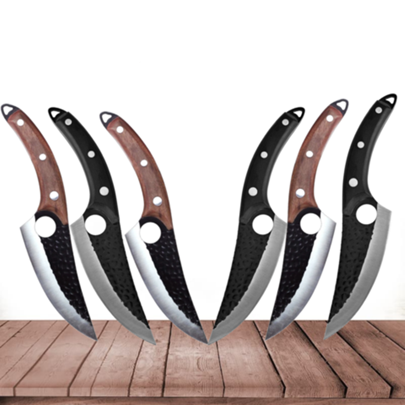 Butcher butcher for meat and bone with small scimitar