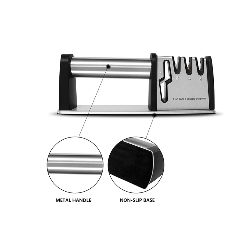 Kitchen Helper Multifunction Knife Sharpener Handheld Quick Sharpening Stone