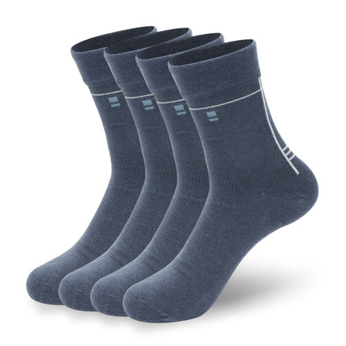 Ramie Men's Cross Black Socks(Twelve pairs)