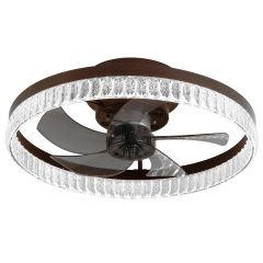 Minimalist modern ceiling fan with light and remote control, dimmable LED ceiling fan, 6-speed, timing reversible blades, modern ceiling light for bedroom nursery with remote control