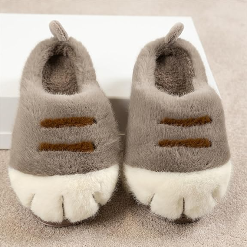 Cute Plush Cat Slippers - Cozy and Warm for Winter - Ultra-soft - Adorable Design