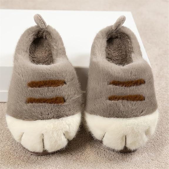 Cute Plush Cat Slippers - Cozy and Warm for Winter - Ultra-soft - Adorable Design