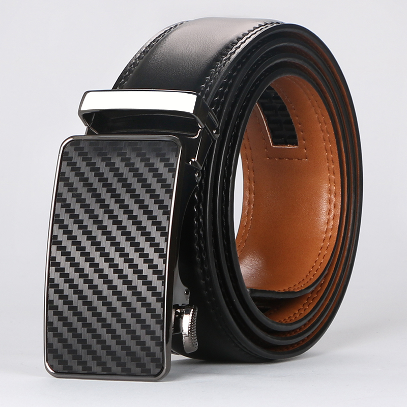 Leather Ratchet Belt Men - Customizable Fit, Effortless Style