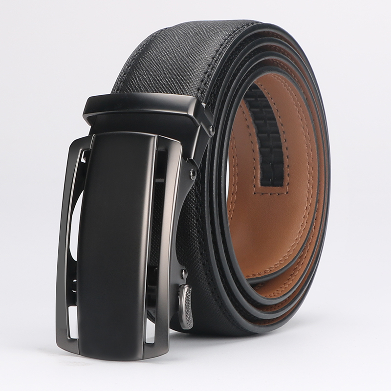Leather Ratchet Belt Men - Customizable Fit, Effortless Style