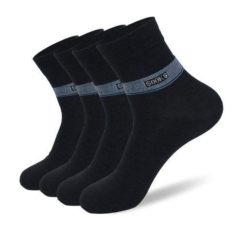 Men's Ramie Socks SOOKS-White Stripe(Twelve pairs)