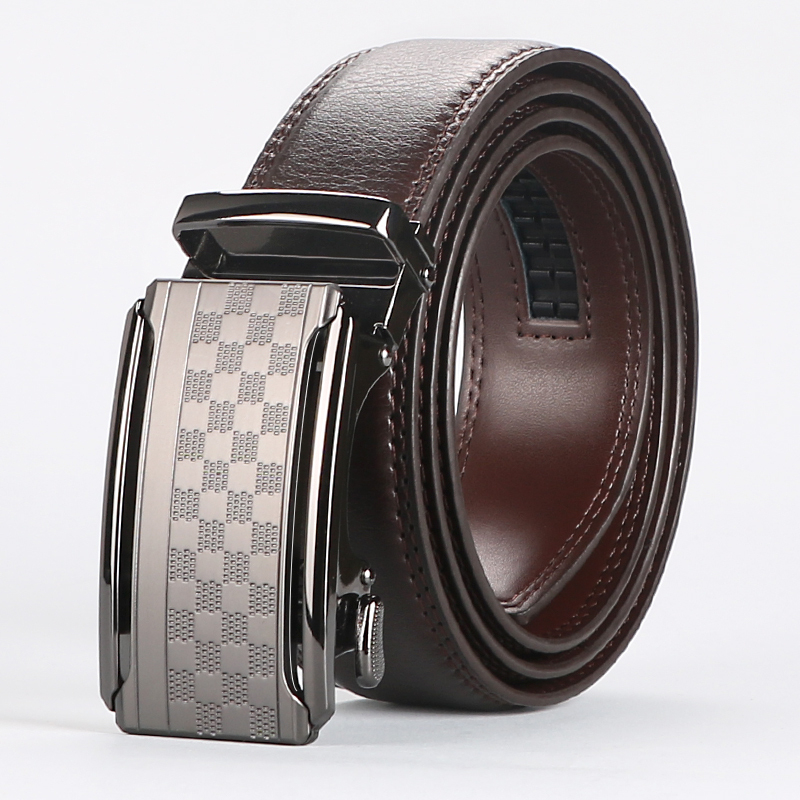 Leather Ratchet Belt Men - Customizable Fit, Effortless Style