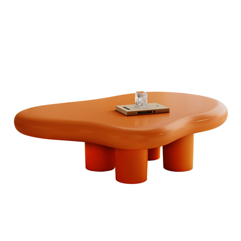 48.5" Modern Cloud Shape 4 Legs Coffee Table
