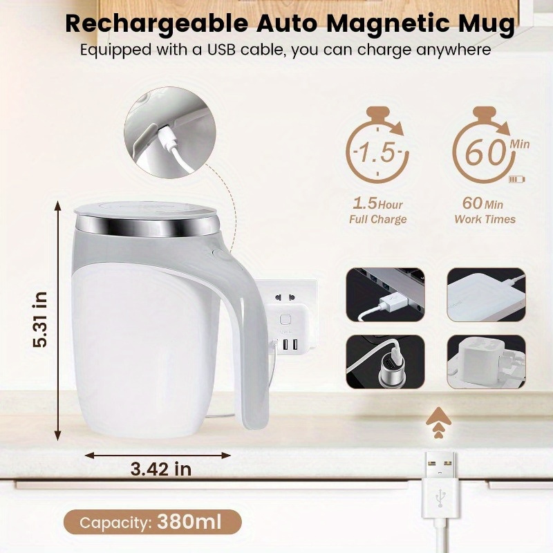 Colorful Automatic Coffee Stirring Mug