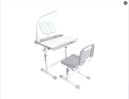 kids desk and chair set for kids grey